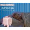 ®RisingFF Réveil numérique rose motif dinosaure pour enfants, avec veilleuse