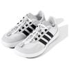 Adidas Roamboat Comfortable Versatile PU Fabric Synthetic Leather Durable Breathable Low-Top Running Shoes Unisex Sneakers White Black JP6630