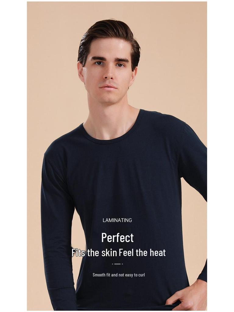 Men’s and Teen’s Pure Cotton Autumn Underwear Set - Comfortable, Thin, Warm Shirts and Long Johns for Students