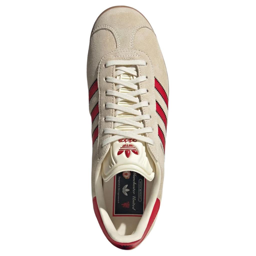 Adidas Manchester United x Gazelle Terrace Icons Pack Men Sneakers Cream Cream-White Mufc-Red JS3040
