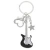 Guitar Keychain Musical Instrument Keyring Creative Star Charm Fashion Y2k Gift