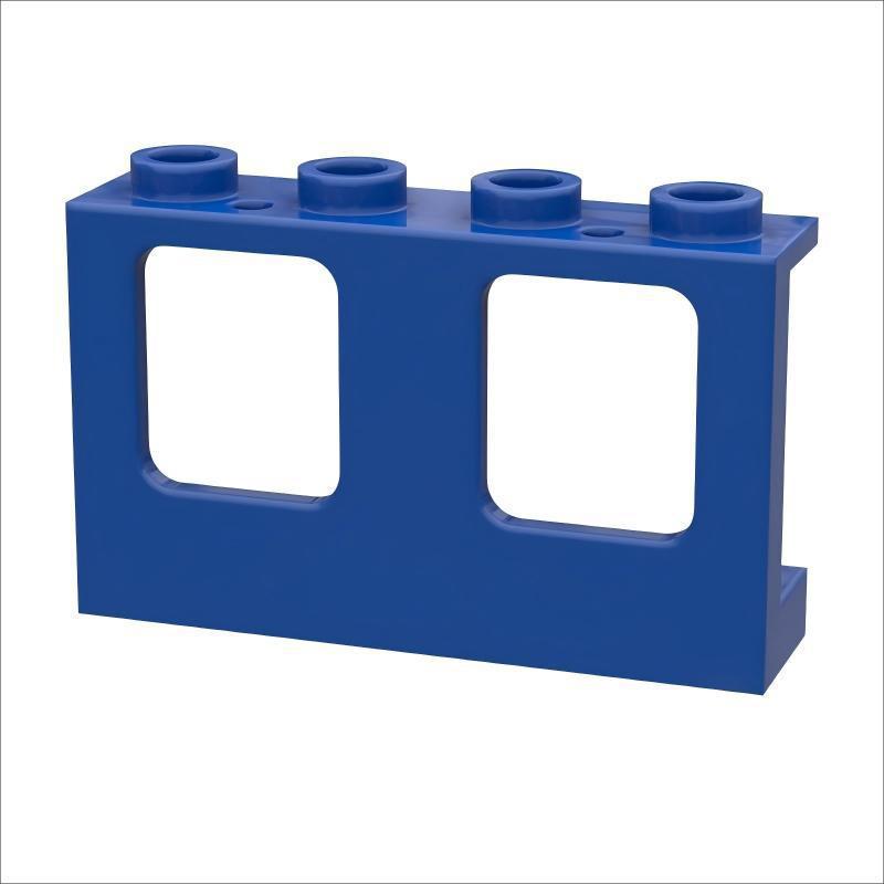 50g Building Blocks MOC 61345-4863: 1x4x2 Double Window Frame, Small Parts, Compatible Standard