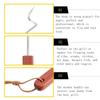 Wooden Handle BBQ Meat Flipper Hook Heavy Duty Grilling Cooking Flipper  Home Cookout
