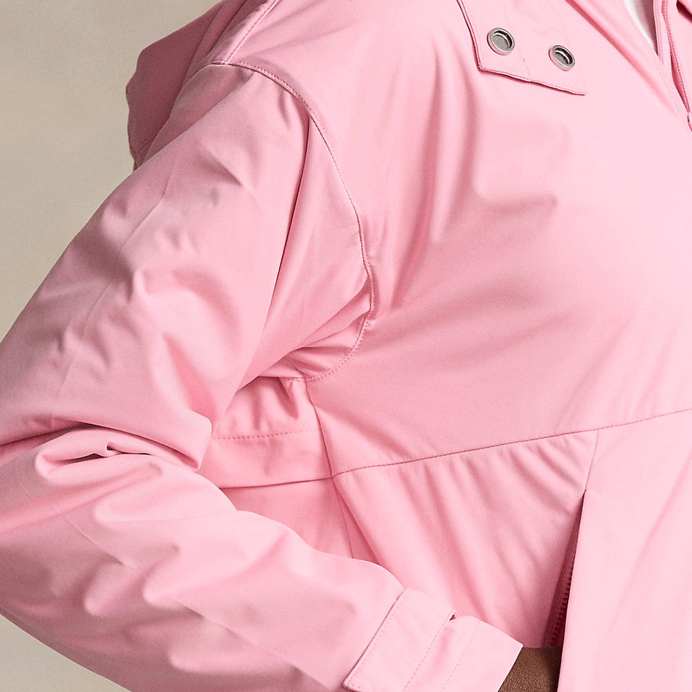 Polo Ralph Lauren Solid Color Hooded Zip-Up Long Sleeve Jacket Women Jackets Pink WMXGOTWN2820034-650