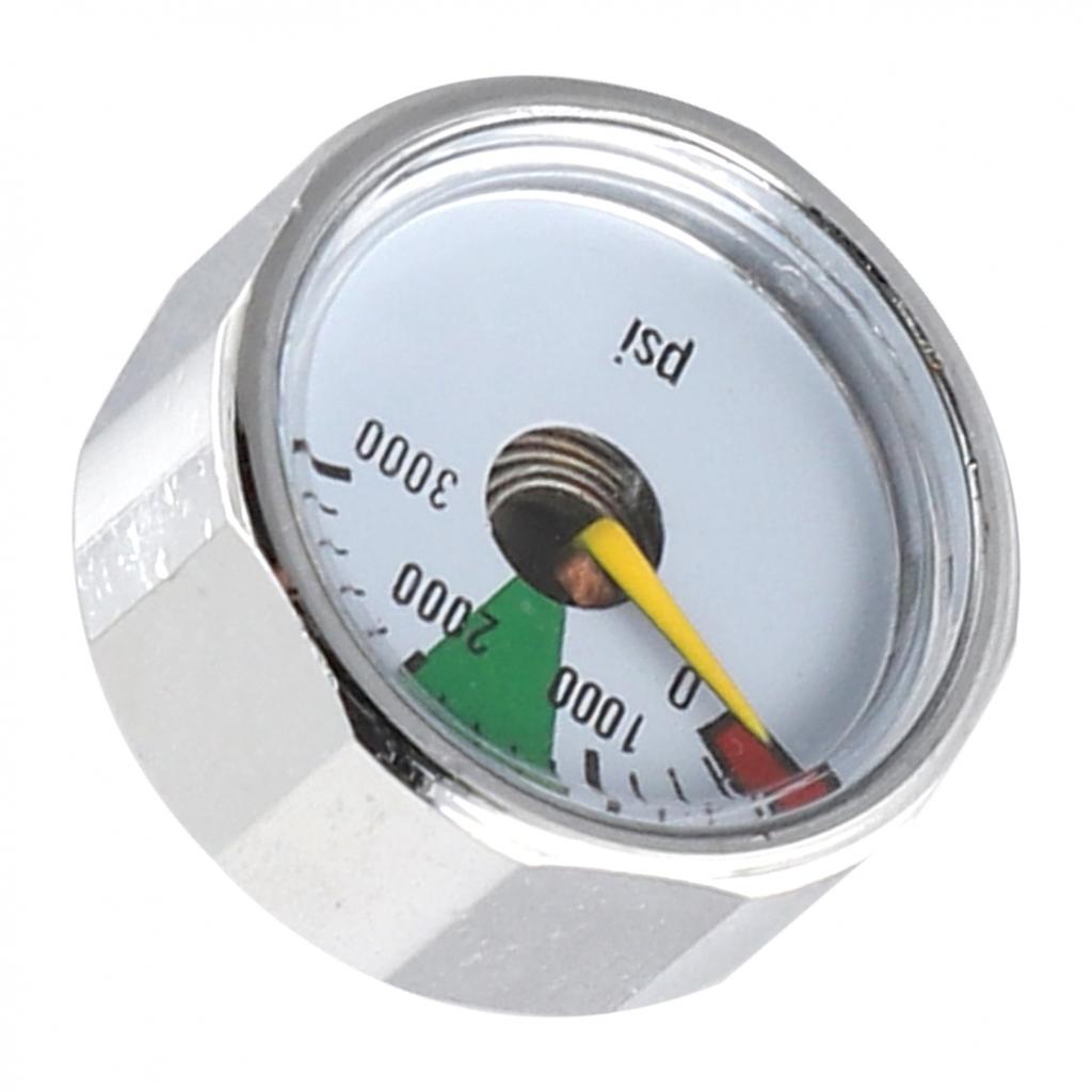 Manometer Meter Air Pressure Gauge 0-3500 0-6000psi Mini