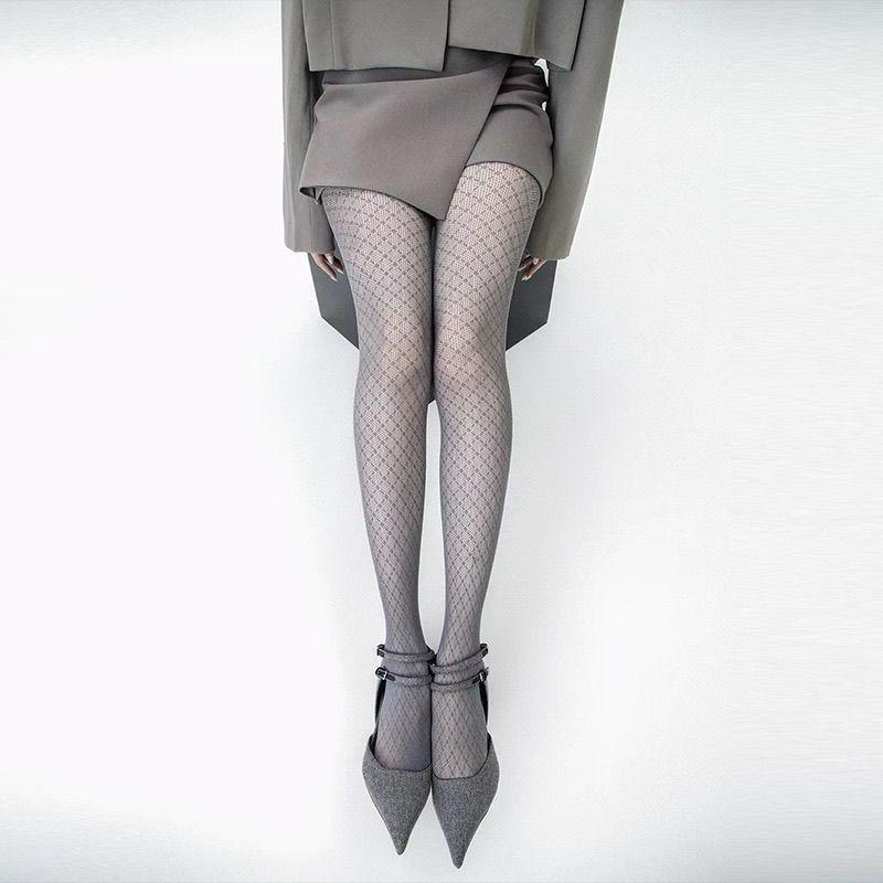 Petites Chaussettes résille à carreaux Fille Sexy Bas fins à losanges à pois Maille à carreaux