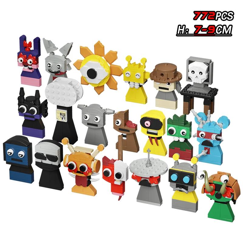 New I Sprunki Figures Building Blocks Dark Horror Sprunki Toy Set Simon Wenda Figure Construction Toy Xmas Easter Gift