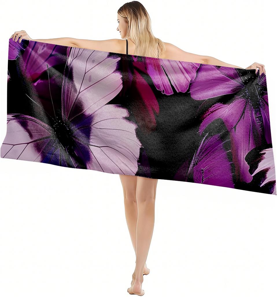 1 Stück Handtuch Nieder Pferd Blumen Malerei Kunst für Familie Freunde Schnelltrocknendes Strandhandtuch Für Yoga Tourismus Strand GYM Camping Schwimmen