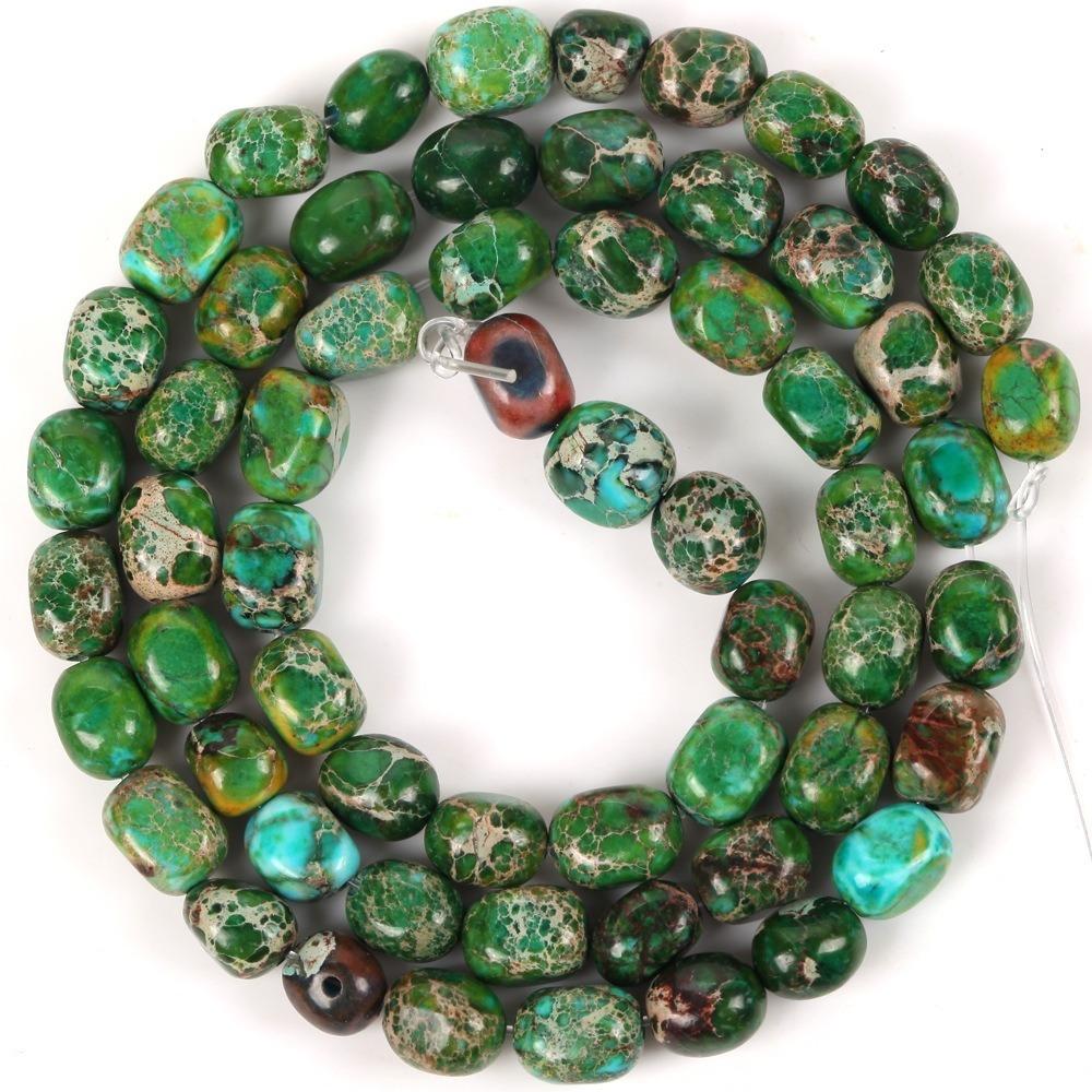 Irregular Emperor Stone Scattered Pearls Exquisite Square Spacer Beads  Jewelry Accessories