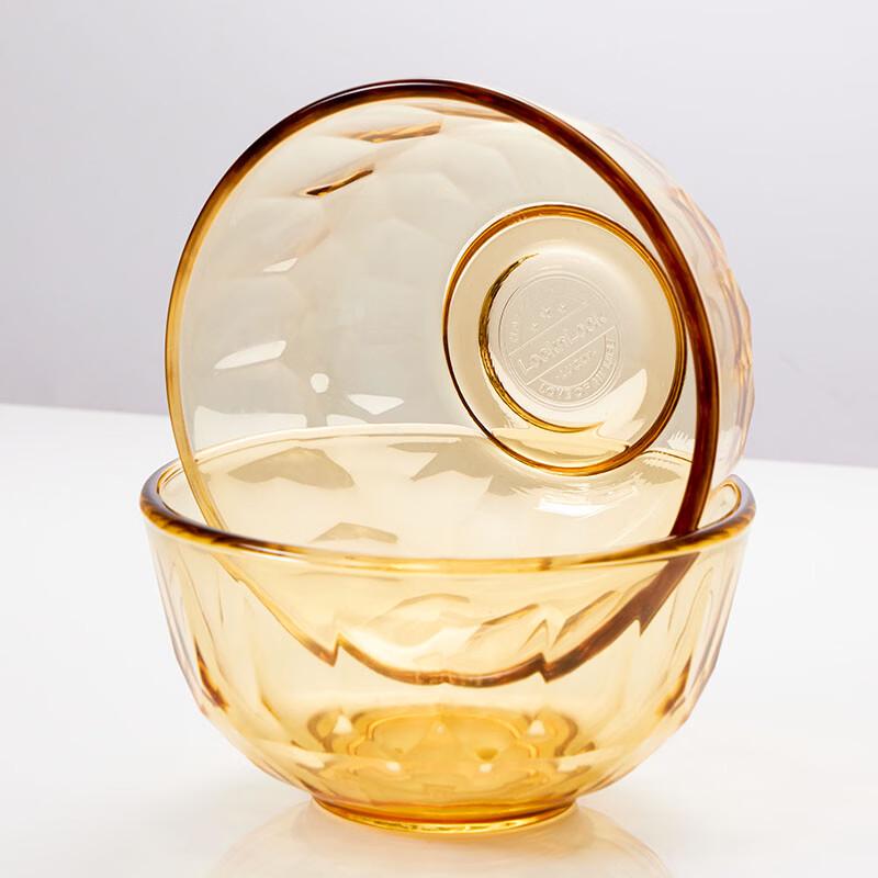 LOCK&LOCK Crystal Amber 6-Piece Dinnerware Set