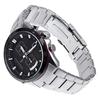 Casio EDIFICE 100 meters waterproof quartz movement stainless steel strap Japanese and Korean watch 43.1 men's watch black dial EQW-A1110DB-1A