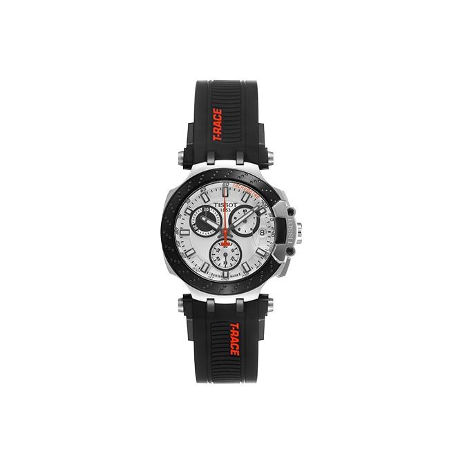Tissot Racing Series Quartz Movement 100M Water Resistant Watch 43Mm White Dial Stainless Steel Case Silicone Strap Men watches T115.417.27.011.00
