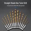 6.35mm Hex Shank Twist Drill Bit Set for Electric Screwdrivers and Pneumatic Tools