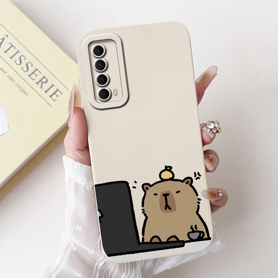 For Huawei P Smart 2021 Case Huawei Y7A PPA-LX3 PPA-LX1 PPA-LX2 Elegant Printing Soft Silicone Shockproof Phone Cases