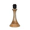 41.1 cm Rustic Wood Table Lamp Bedside Desk Lamps for Living Bedroom Study Night, House Warming Diwali Gift, Fabric Shade