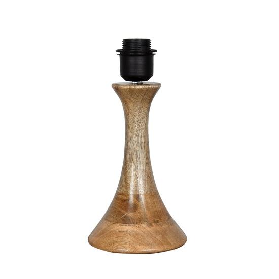 41.1 cm Rustic Wood Table Lamp Bedside Desk Lamps for Living Bedroom Study Night, House Warming Diwali Gift, Fabric Shade