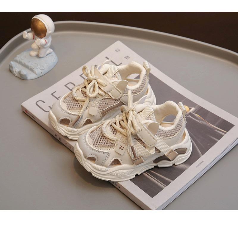 Summer Children's Sports Shoes Casual Boys Sandals Single Net Running Shoes One Pedal Dad Shoes Breathable