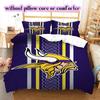 football Logo Pattern Bedding Quilt Set Quilt Cover Pillowcase Home Decoration Birthday Gift (1*duvet cover+ 2*pillowcase, without core)