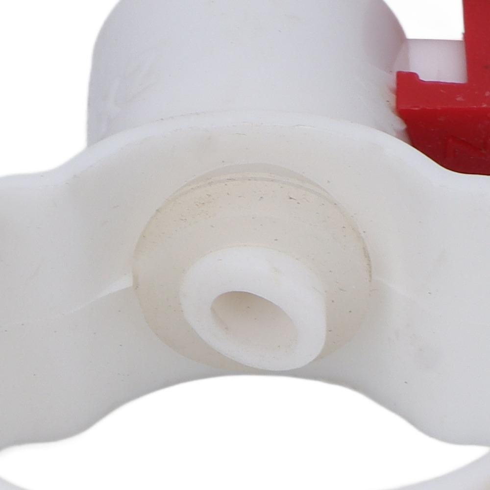 20Pcs Plastic Chicken Nipple Feeder Red & White Chicken Nipple Drinker Poultry Rearing