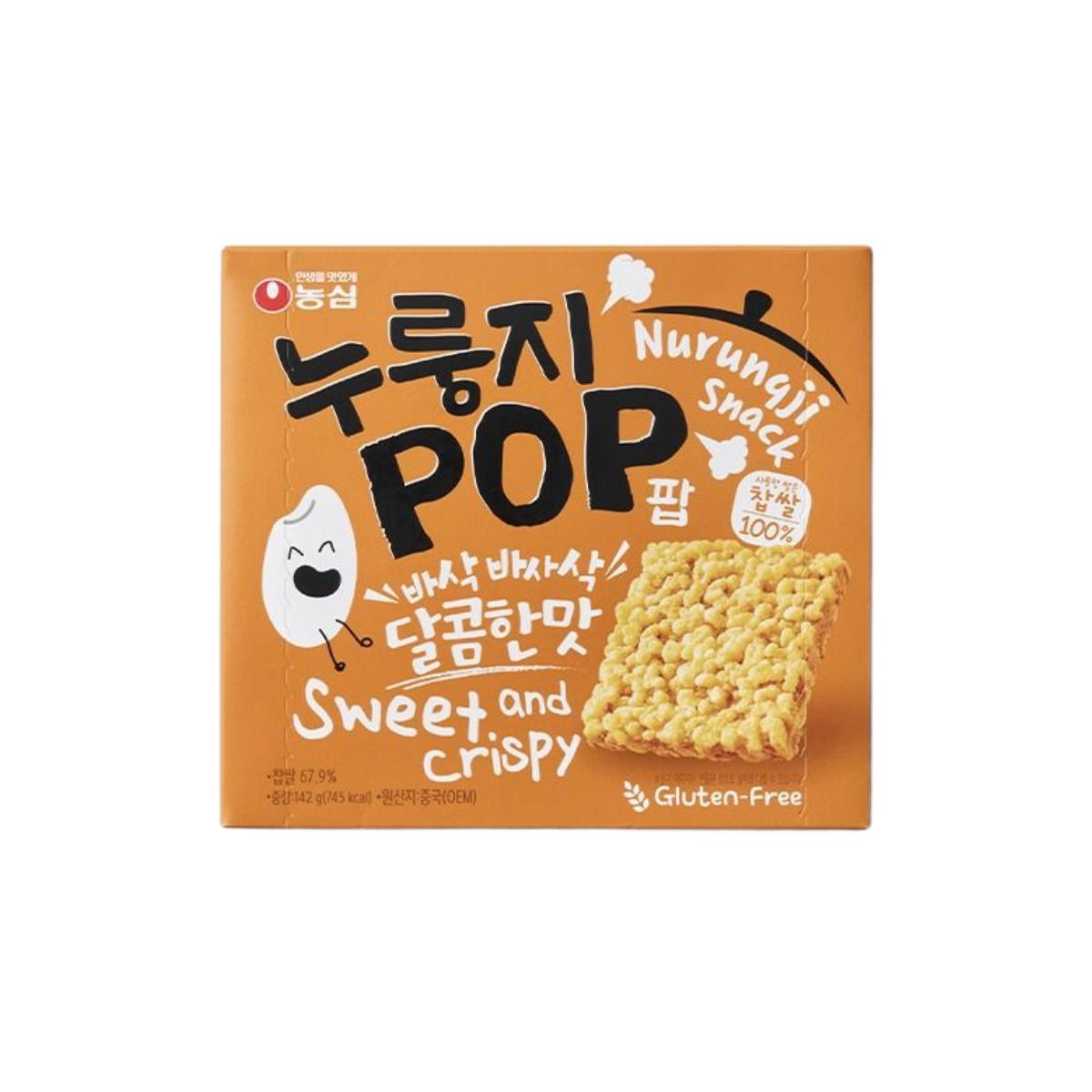 Nongshim Nurungji Pop 142g 3 Packs Crunchy Crispy Savory Snack