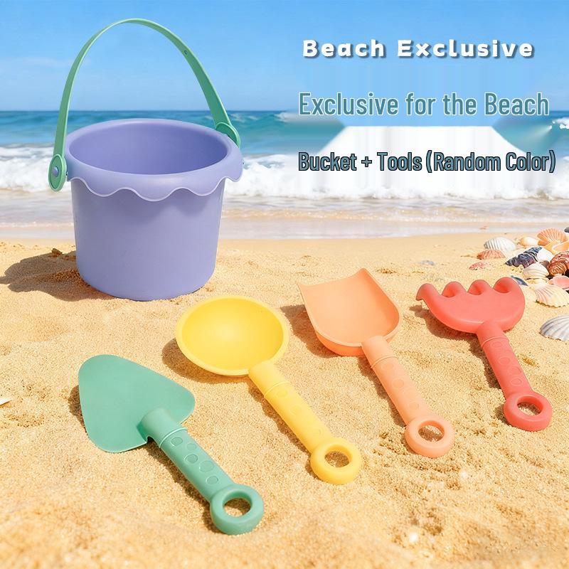 Детский мультяшный набор игрушек для пляжного песка: Милые Лопатка и Игрушки для Игр с Водой для Летних Развлечений Bag