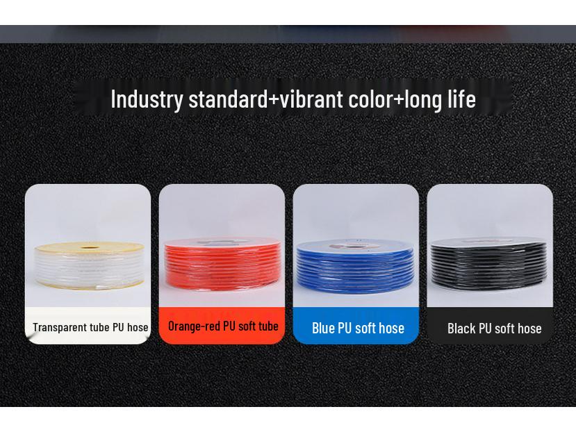 Explosionsgeschlauchter PU-Luftkompressorschlauch, 8mm x 12mm, 12KG Druckbeständig