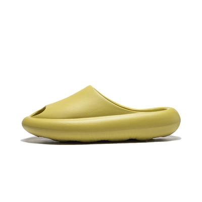 Li Ning Slide Leve Simples Confortável Durável Versátil Chinelos Silenciosos Chinelos Unissex Oliva-Amarelo-Verde AZSU003-3