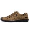 Fashion Summer Men Genuine Leather Sandals 2025 New Business Casual Shoes Men Outdoor Beach Sandals Roman Men Summer Water Shoes Hombre