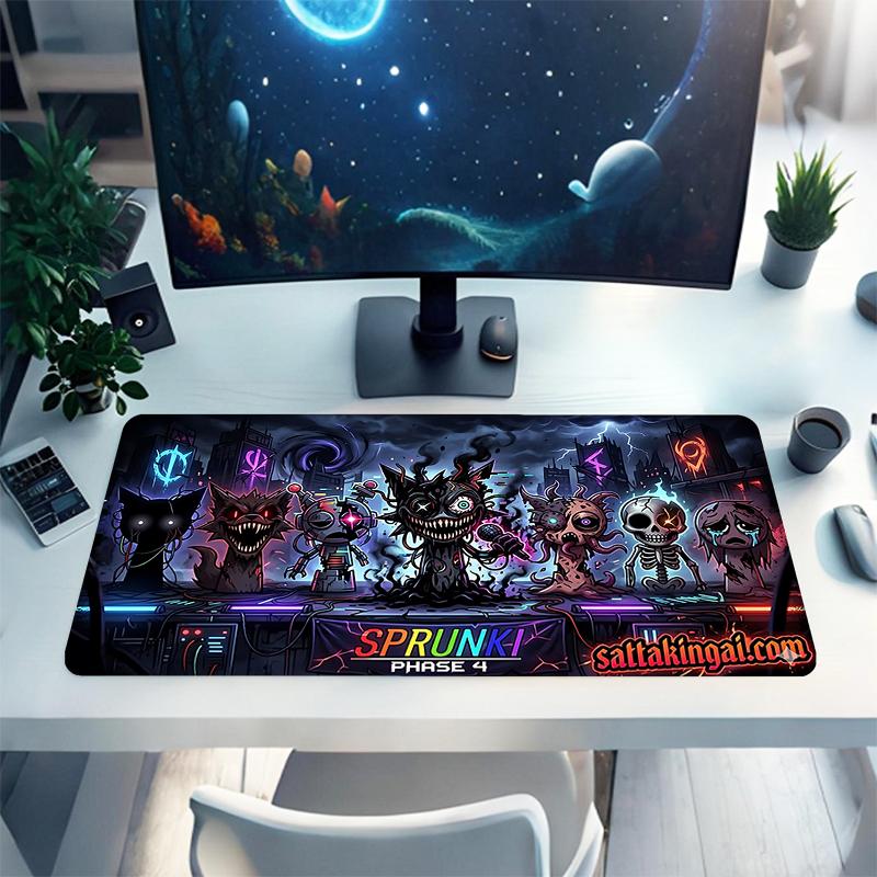 1Pc Dark Fantasy Creatures Gaming Mouse Pad Keyboard Desk Mat Non-slip Rubber Lock Edge Waterproof Computer Mousepad for Office Home Decor Y190