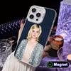 Elle Fanning White Translucent MagSafe Mobile Phone Case for iPhone 17 16 15 14 13 12 11 X XR XS Air Pro Max Plus Cover