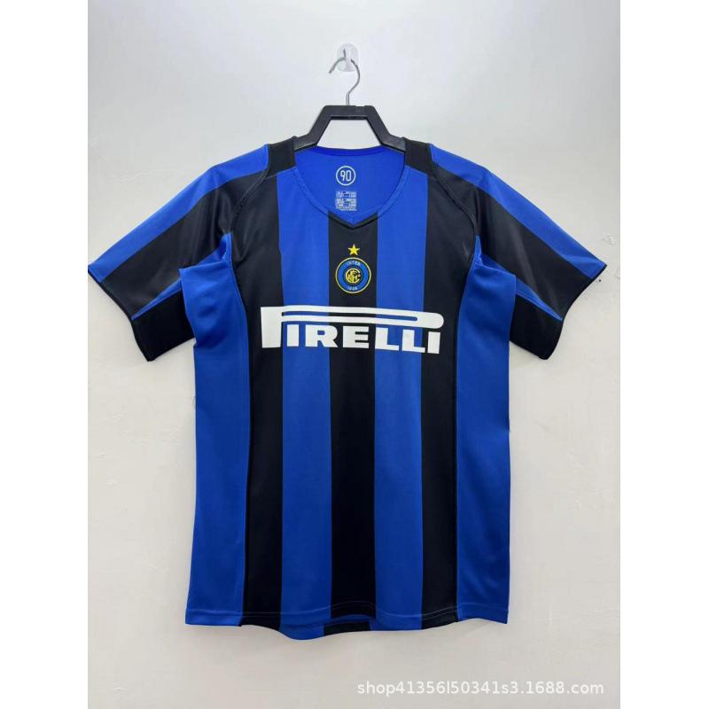 0809 Classic Retro Inter Jersey Home and Away Short-sleeved No. 22 Milito Champions League Serie A Club Football Jersey