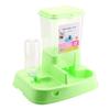 Automatic Pet Feeder Detachable Food Dispenser Water Bottle Cats Dogs Feeding Tool Pink