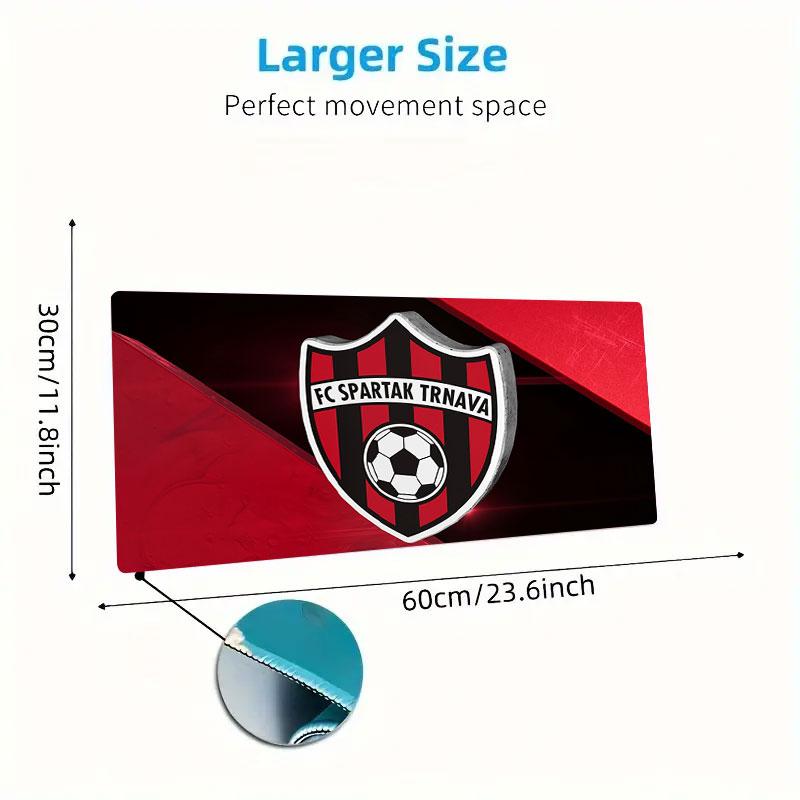 FC Spartak Trnava Mouse Pad, Large Gaming Desk Mat, Non-slip XXL Mousepad for Laptop & Tablet, Mini PC Playmat with Stitched Edges