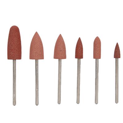 6pcs Nail Drill Bit Nail Art Drill Manicure Grinding Head Nail Polishing Bits Accessory05