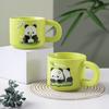 Cute Panda Mug High Looking Cartoon Ceramic Water Cup for Girls Couple Tea Cup Souvenir Coffee Breakfast Cup