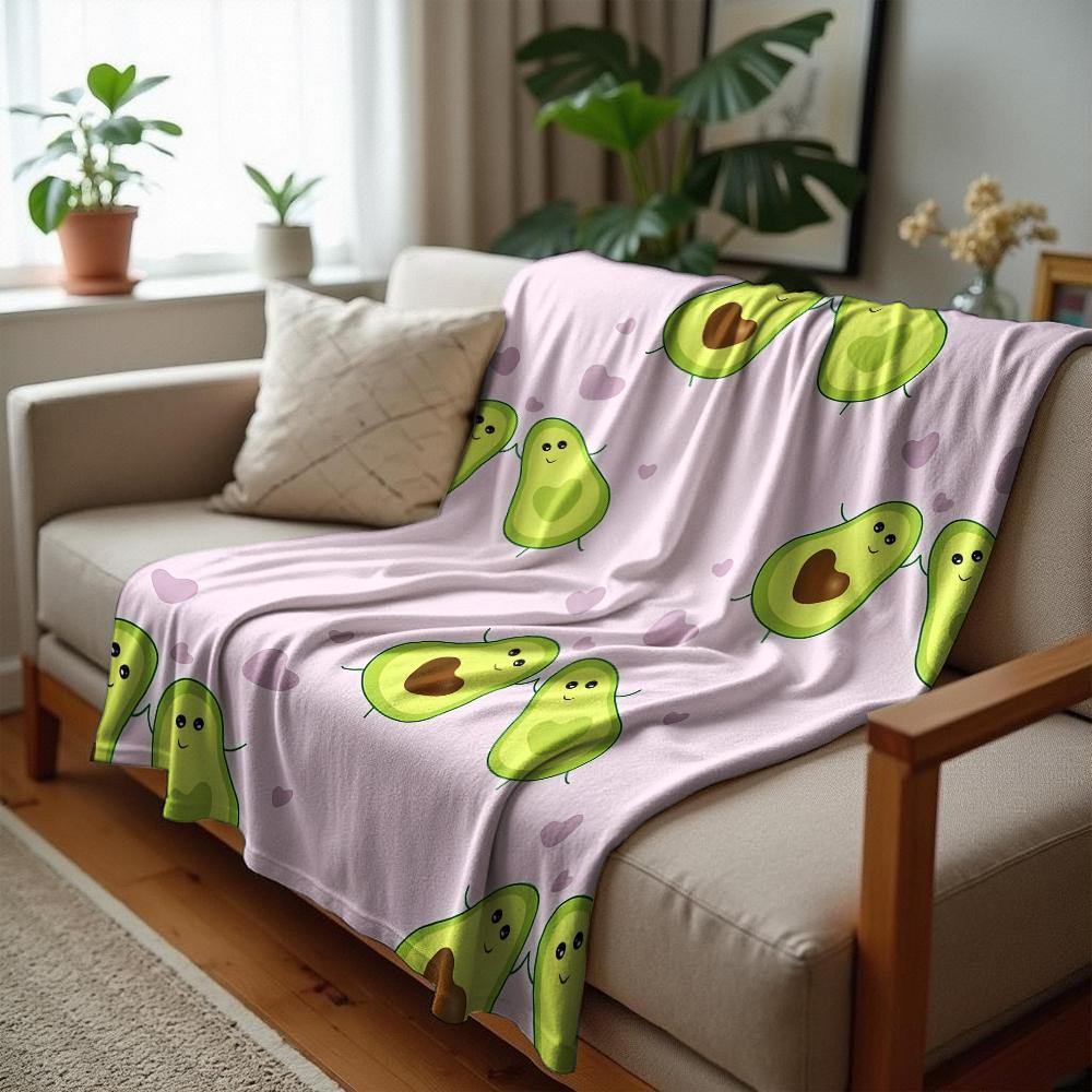 Corn Dog Fast Food Dark Cartoon Anime Print Flannel Blanket Soft Warm Throw for Kids Bedroom Sofa Christmas Office Car