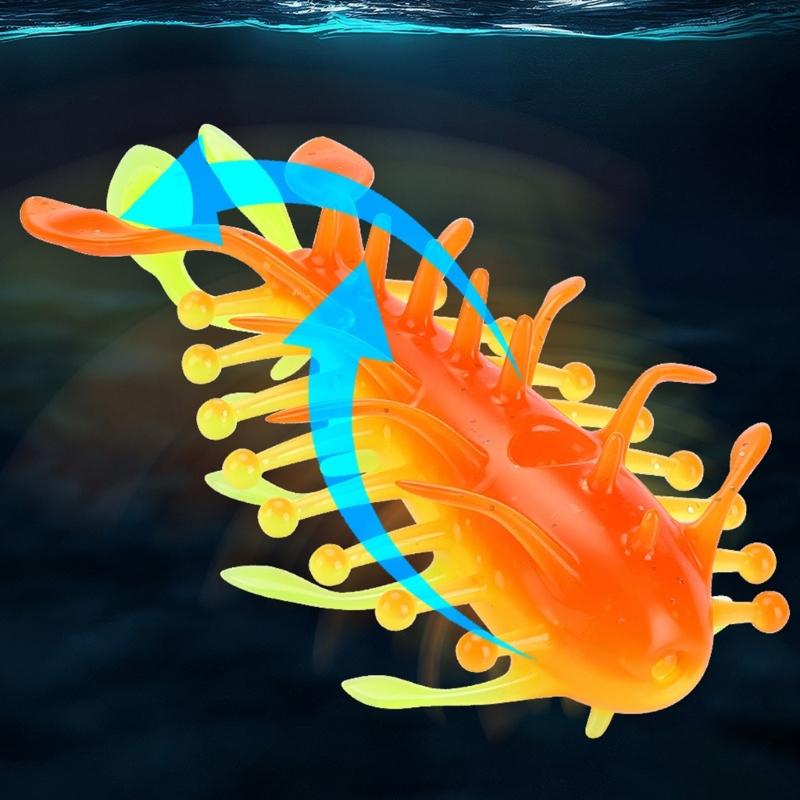 3lots Hollows Floating Sea Cucumber Fishing Lures Realistic Swimming Action Targets For Various Condition