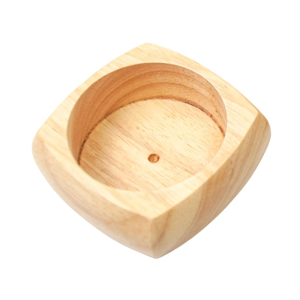 Round Wood Base for Pin Cushion 3.35x3.35Inch Needle Pin Cushion Storage Base for Sewing Enthusiasts and Craft Lovers