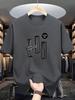 2026 Summer New Style Unisexs Pure Cotton Tshirt with Simple Letter Pattern Print Street Casual Fashion Comfortable and Soft