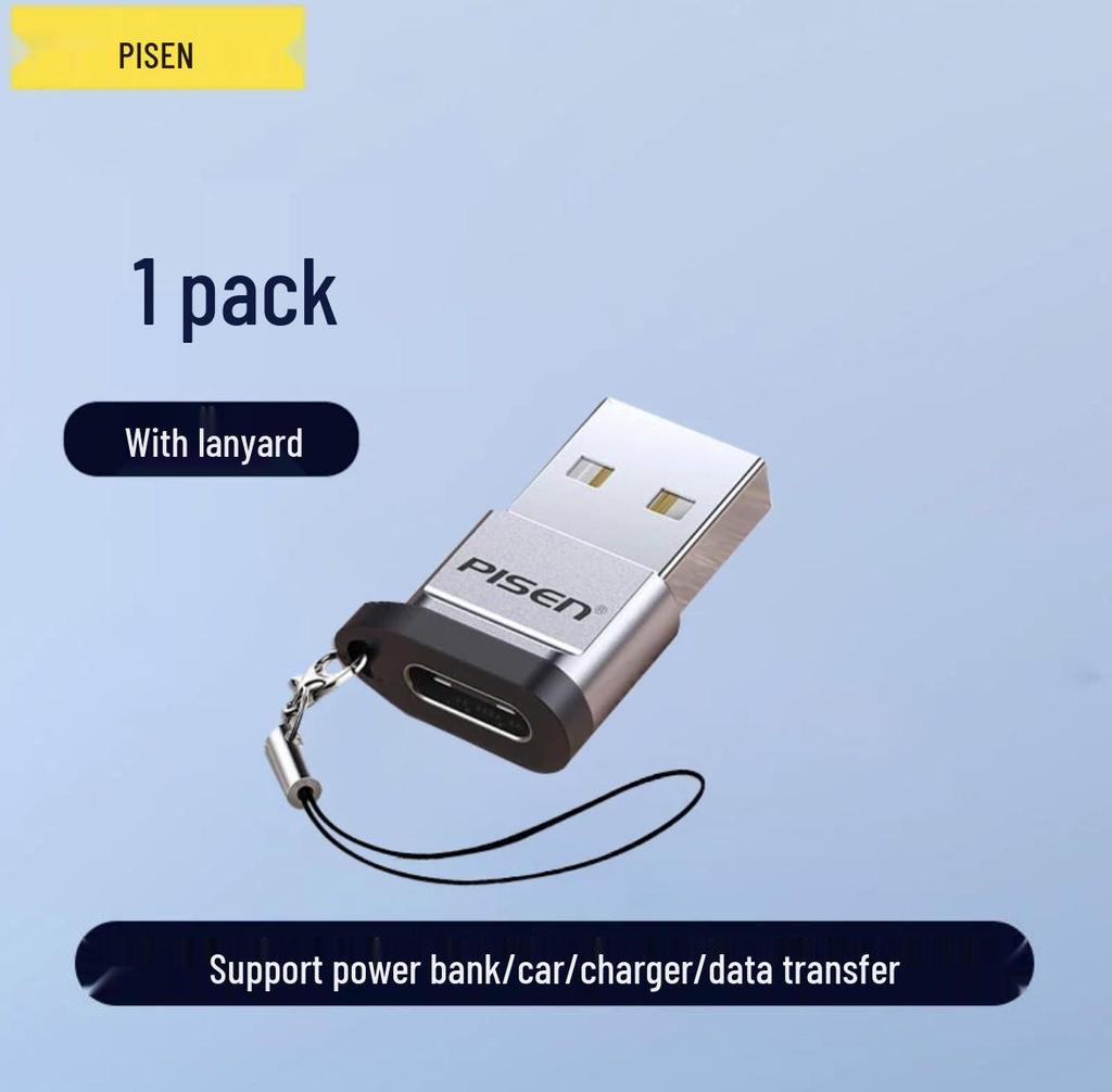 PISEN USB-C to Lightning Adapter for Apple 15PD Fast Charging & Data Transfer