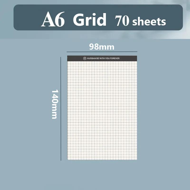 

A5/A6 Memo Notepad Set | Grid & Lined Paper with Header | Durable Writing Pads for Daily Planning & Note Taking