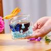 Dubbelväggiga Kaffemuggar i Glas med Torkade Blommor 150ml Värmetålig Glasmugg för Hemkontor Eftermiddagste Koppar Unika Gåvor för Kvinnor