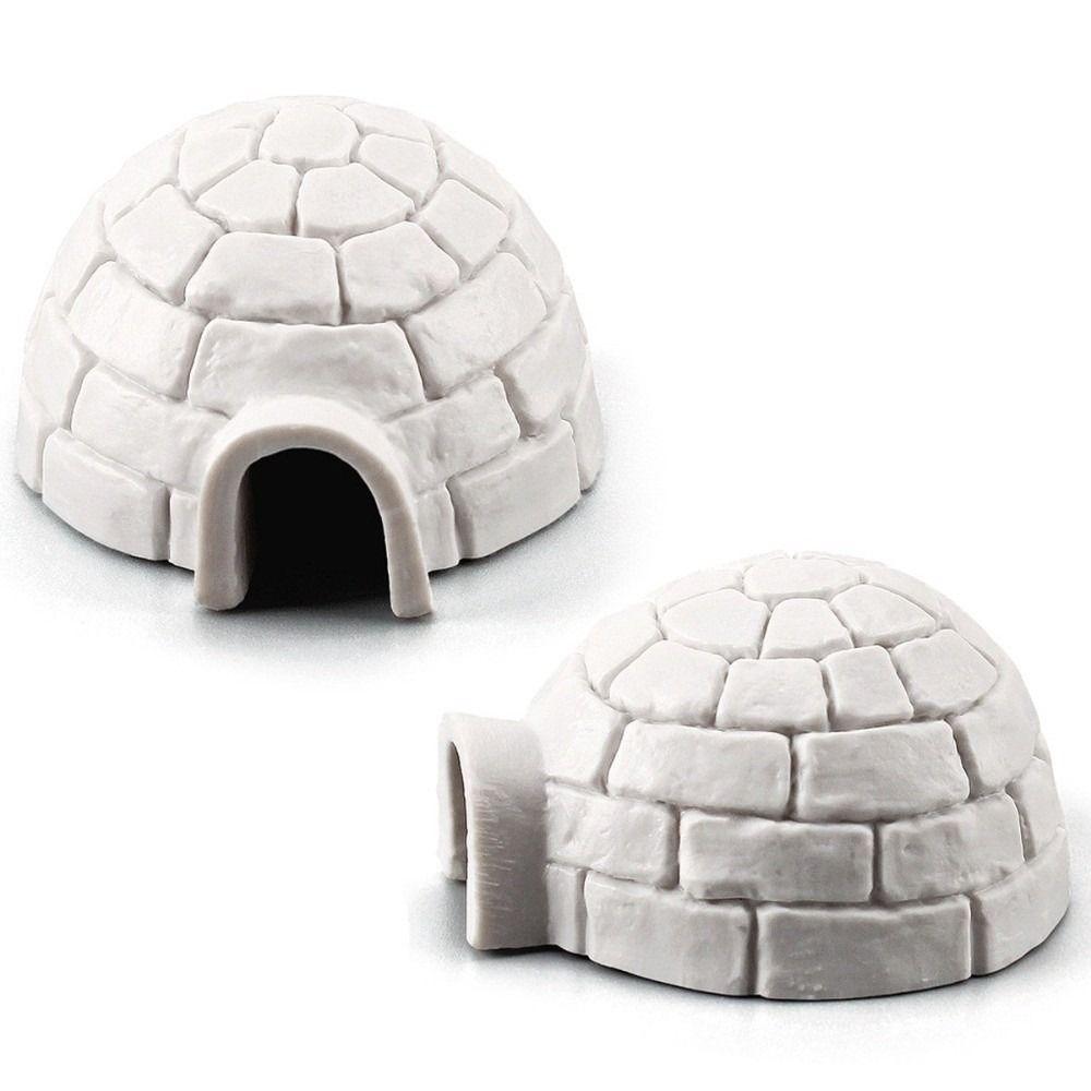 Arctic Figures Toy Igloos Model Realistic Arctic Animals House Ornament Mini Polar Animal Shelter