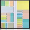 Mr. Pen- Transparent Sticky Note Set, 1650 Sheets, Pastel Colors, Tabs, Dividers, Translucent Planner Notes