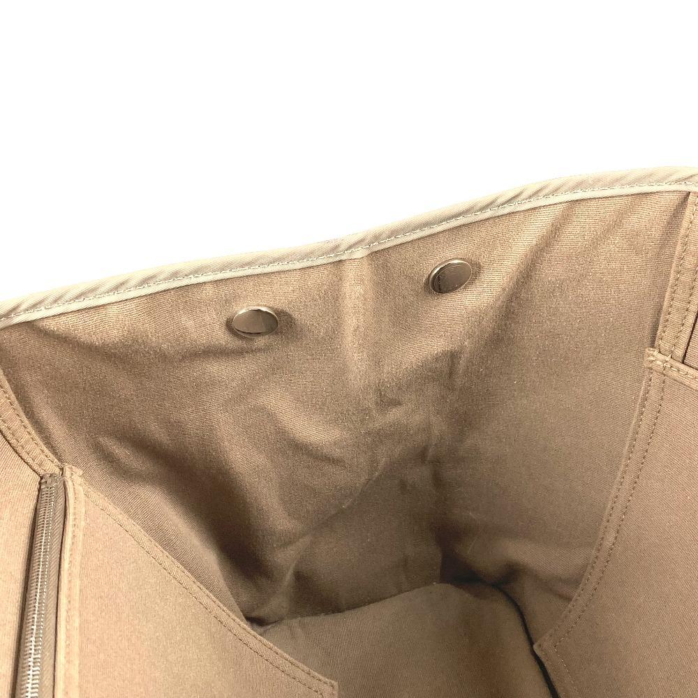 HERMES Bicolor Kabak Elan PM Shoulder Bag Tote Bag Leather/Canvas Beige/yellow