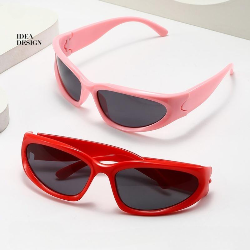 New  Sports Punk Sunglasses Women Designer Square Goggle Men Luxury Brand Sun Glasses Uv400 Colorful Mirror Fashion Eyewear
