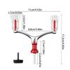 Fishing Reel Handle Double Handle Fishing Reel Handle Part Aluminum Alloy Baitcasting Fishing Reel Handle Replacements