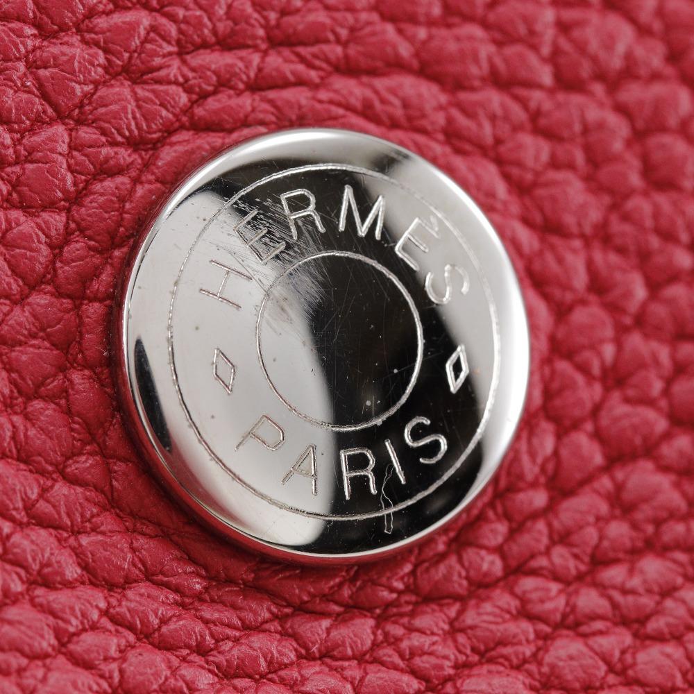 HERMES Garden party PM Tote Bag Bougainvillea Red Negonda Women Used