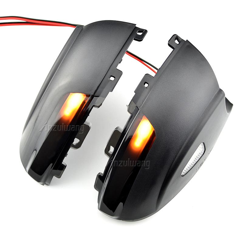 LED Mirror Turn Signal Lights Flowing Water Dynamic Blinker For VW Tiguan MK1 2008 2009 2010 2011 2012 2013 2014 2015 2016