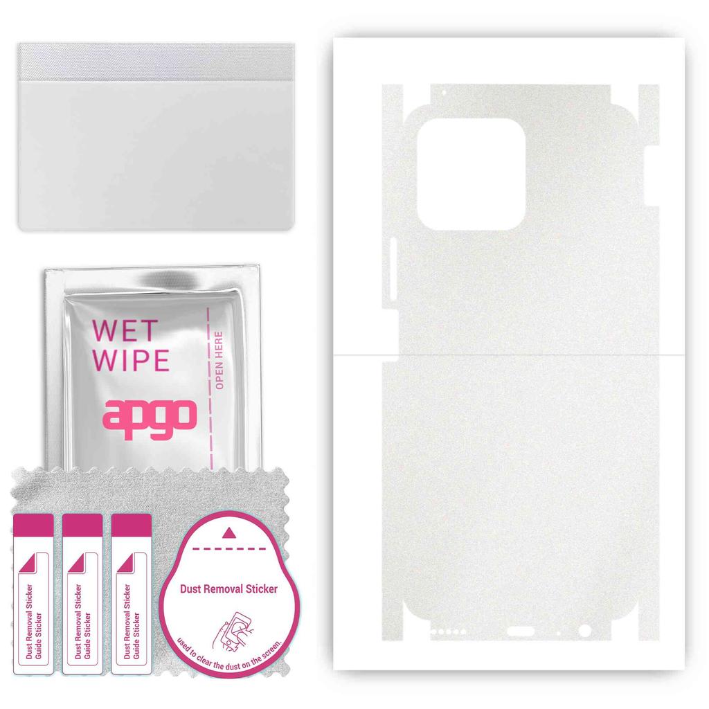 apgo Adesivo Protettivo Skin per retro+lati compatibile con Honor X8, Pellicola Avvolgente Totale, Pellicola, Vinile - Motivo Opaco Trasparente